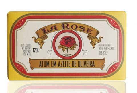 La Rose - Portugiesische gewürzte Gourmet Thunfisch in Olivenöl - 5er Pack (5 x 120 gr) von La Rose