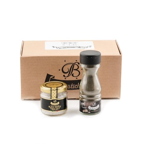 La Rustichella Feines Salz Mit Schwarzem Trüffel- und Trüffelpulver - Set von La Rustichella