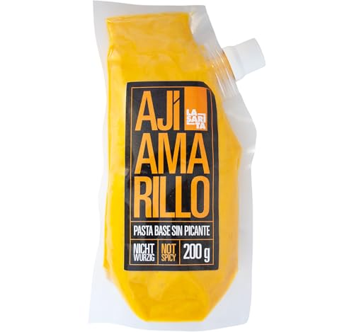 Aji Amarillo Basispaste NICHT SCHARF! La Sarita - 200g - Die grundlegende Zutat der peruanischen Küche. Genießen Sie den wahren und authentischen Geschmack der peruanischen Aji. Fertig zum Gebrauch. Aji Amarillo Basispaste NICHT SCHARF! La Sarita - 200g - Die grundlegende Zutat der peruanischen Küche. Genießen Sie den wahren und authentischen Geschmack der peruanischen Aji. Fertig zum Gebrauch. von La Sarita