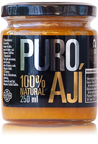Ají amarillo La Sarita | Gelbe Aji-Chilischoten - Puro Ají 250 ml | 100% natürlich | Keine Zusatzstoffe oder Konservierungsstoffe | Glutenfreie | geeignet für Veganer Ají amarillo La Sarita | Gelbe Aji-Chilischoten - Puro Ají 250 ml | 100% natürlich | Keine Zusatzstoffe oder Konservierungsstoffe | Glutenfreie | geeignet für Veganer von La Sarita
