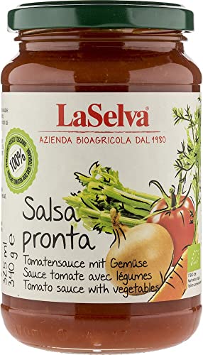 La Selva Bio Salsa Pronta - Tomatensauce mit frischem Gemüse (2 x 340 gr) von La Selva