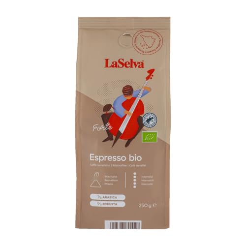 LaSelva Espresso Forte Röstkaffee gemahlen, Bio, 250g von LaSelva