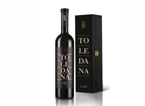 La Toledana Gavi del Comune di Gavi DOCG Magnum Wein Holzbox - Weißwein Flaschen Cortese trocken - Italien wein Cortese trocken (1 x 1.5 l) von La Toledana