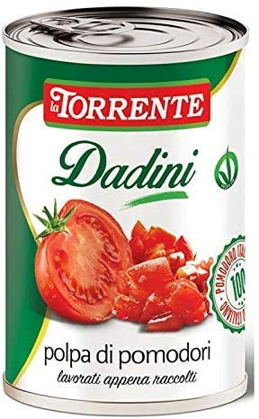 12x La Torrente Polpa di Pomodori Dadini Tomatenmark Tomaten sauce aus Italien dose 400g von La Torrente