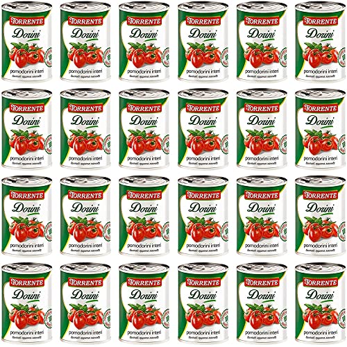 24x La Torrente Pomodorini Interi Dorini ganze Kirschtomaten Tomaten sauce aus Italien dose 400g von La Torrente