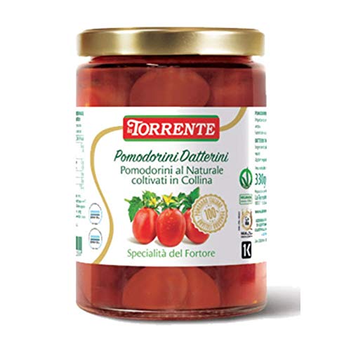 Datterini-Tomaten im Wasser - Tomaten ohne Schale - La Torrente - 6 Stück Karton von La Torrente