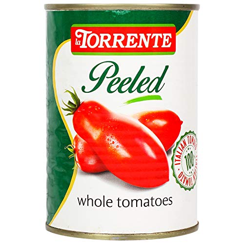 La Torrente - Pelati - Pomodori Interi - Ganze Tomate - 100 % italienisches Produkt - 400 GR von La Torrente