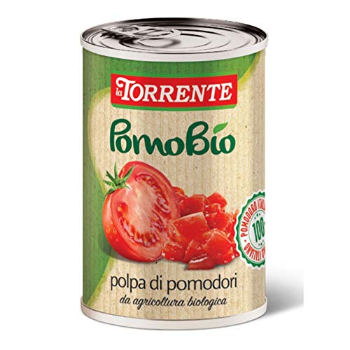 Organische gehackte Tomaten ab 500g - La Torrente - 24 Stück Karton von La Torrente