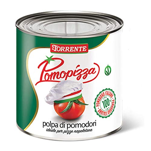 Zerkleinerte Tomaten 3kg Pomopizza - La Torrente - 6 Stück Karton von La Torrente