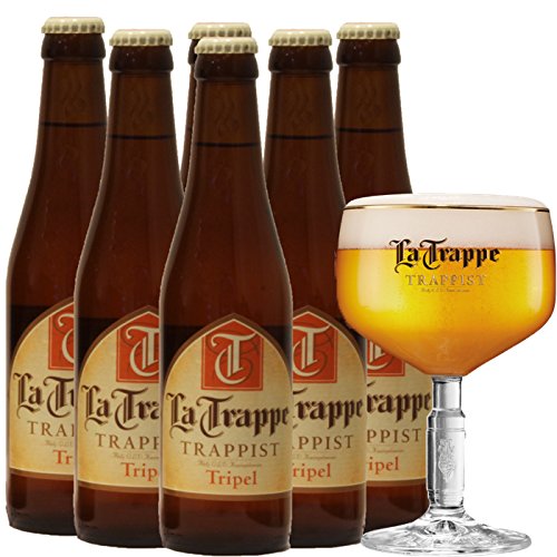 La Trappe Tripel Trappistenbier aus Niederlande (6 x 0,33l Flaschen) Alc 8% Vol (12) von La Trappe