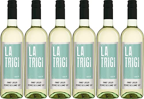 6x Pinot Grigio Terre Siciliane 2021 - La Trigi - Mondo del Vino, Sicilia - Weißwein von La Trigi - Mondo del Vino