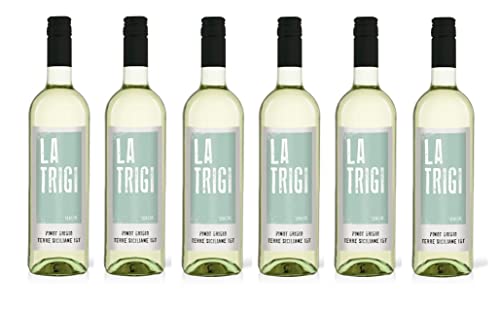 6x 0,75l - 2023er - La Trigi - Pinot Grigio - Terre Siciliane I.G.P. - Sizilien - Italien - Weißwein trocken 6x 0,75l - 2023er - La Trigi - Pinot Grigio - Terre Siciliane I.G.P. - Sizilien - Italien - Weißwein trocken von La Trigi