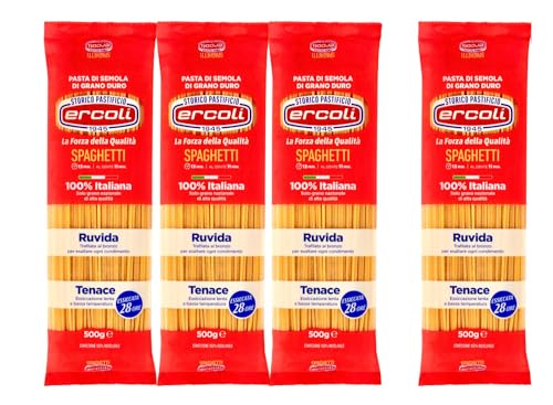 ANGEBOT Handwerkliche italienische Spaghetti, Bronze Nudel 100% Italienische Hartweizengrieß, langsame Trocknung (3x500gr) von La Valle