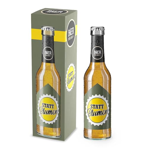 la vida | Bier "Statt Blumen" | lustiges Geschenk für Bier-Fans | 5,2% Vol. | 0,33 L von La Vida