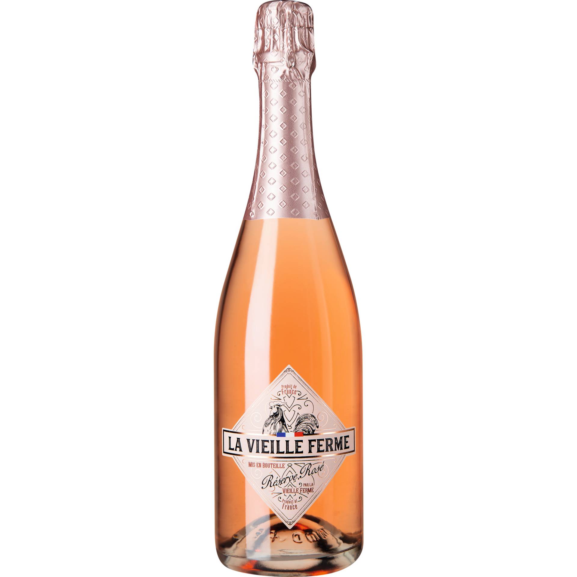 La Vieille Ferme Réserve Rosé Sparkling, Brut, Vin de France, Vin de France, Schaumwein von La Vieille Ferme, F54100 - France