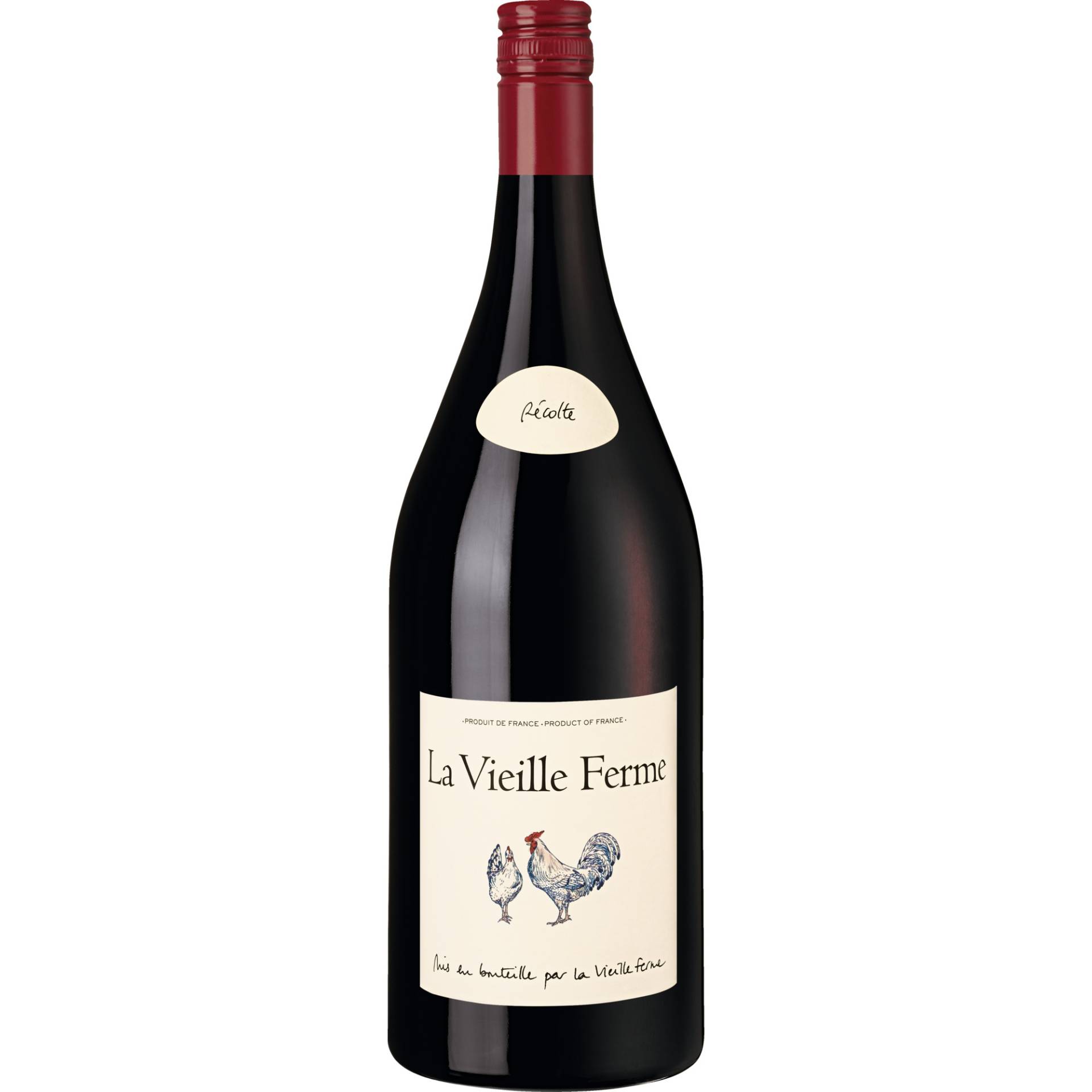 La Vieille Ferme rouge, Vin de France, Magnum, Vin de France, 2020, Rotwein La Vieille Ferme rouge, Vin de France, Magnum, Vin de France, 2020, Rotwein von La Vieille Ferme à F84100 Orange - France