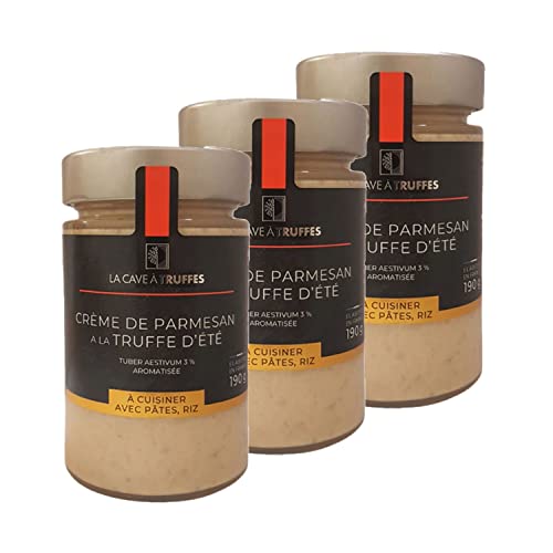 Parmesan-Creme mit Sommertrüffel, 3 % – Topf 190 g, 3 Stück von La cave à truffes