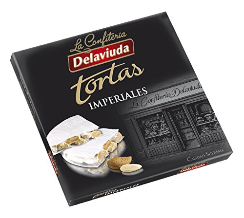 Delaviuda - Turron Torta Imperial, Mandelnougattafel - Höchste Qualität - 200gr (Kein Gluten) - Spanisch nougat / Spanisch turron von La confiteria Delaviuda