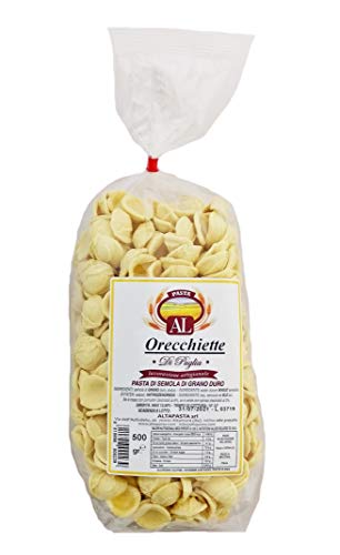 Frische Orecchiette Nudeln aus Italien 500g - Original Orecchiette Pasta - trafila in bronzo - Handwerkliche Verarbeitung von La mia piccola Italia