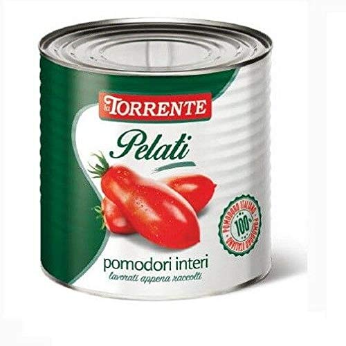 8x La torrente Pomodori Pelati geschälte Tomaten sauce aus Italien dose 800g von La torrente
