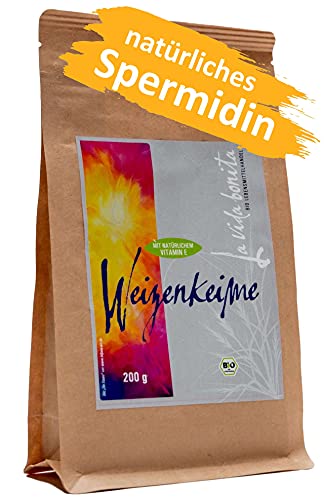 100% frische Bio Weizenkeime | Inhalt 200g | natürliches Spermidin, Superfood | schonend hergestellt, vegan, laktosefrei 100% frische Bio Weizenkeime | Inhalt 200g | natürliches Spermidin, Superfood | schonend hergestellt, vegan, laktosefrei von La vida bonita