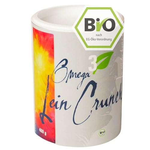 La vida bonita Omega-3 BIO-Lein Crunch 400g für Müsli & Bowls | Starte gesund in den Tag | Frühstückscerealien in Bio-Qualität für mehr Ballaststoffe, Aminosäuren und Omega 3 von La vida bonita
