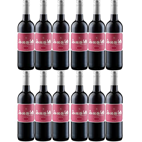 La vie est belle RougeVdF Rotwein Wein Halbtrocken Frankreich (12 Flaschen) von LA VIE EST BELLE