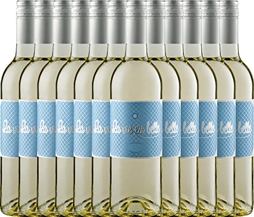 La vie est belle blanc von La vie est belle - Weißwein 12x 0,75l 2022 VINELLO - 12er - Weinpaket inkl. kostenlosem VINELLO.weinausgießer von La vie est belle