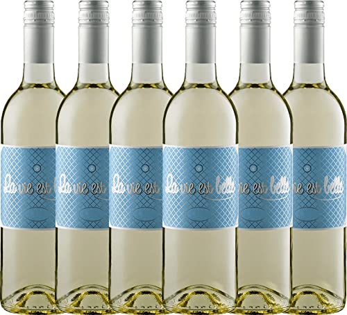 La vie est belle blanc von La vie est belle - Weißwein 6x 0,75l 2022 VINELLO - 6er - Weinpaket inkl. kostenlosem VINELLO.weinausgießer von La vie est belle