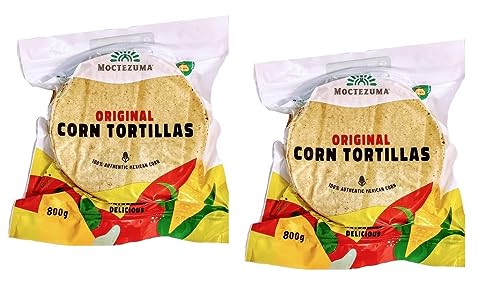 2 x 800g Echte mexikanische Tortillas mit Nixtamal,Vegan,Gmo-Free, Gluten Free von LaProve