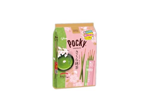 GLICO POCKY SAKURA MATCHA PACK (8X12,7G) 101,6G JAPAN von LaProve