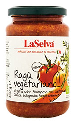 6er-SET Bio vegetarische Bolognese mit Seitan 350g La Selva von LaSelva