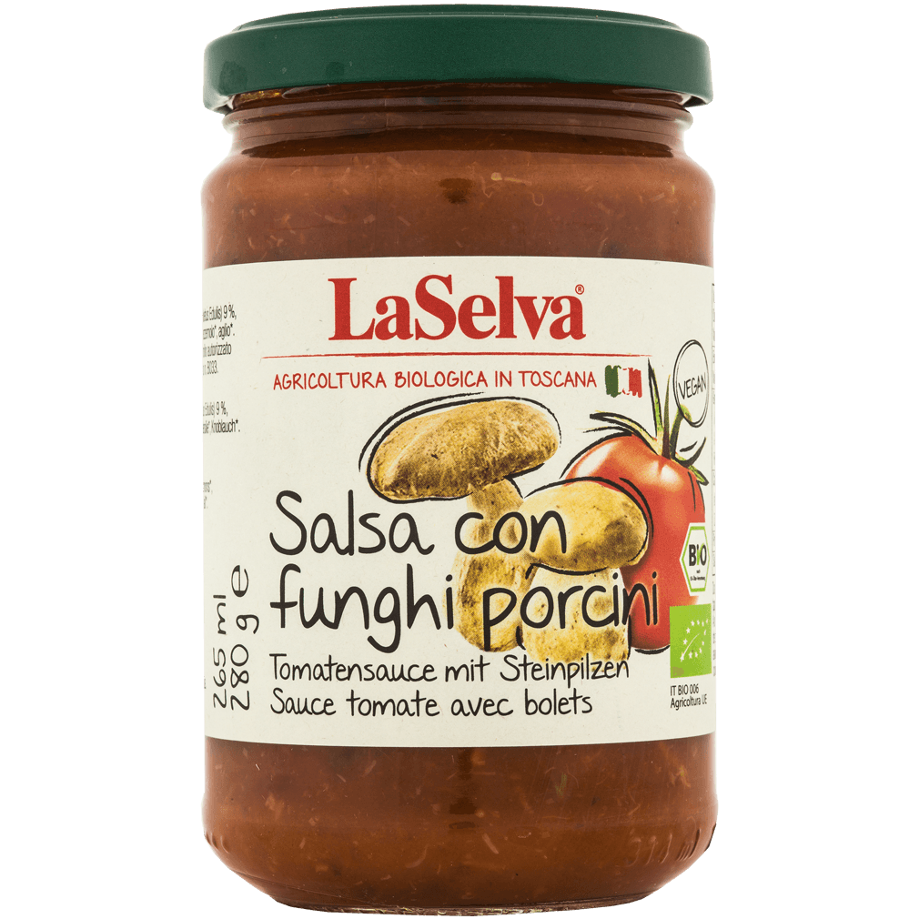 Bio Tomatensauce mit Steinpilzen von LaSelva