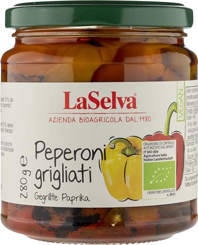 La Selva Bio Gegrillte Paprika in Öl (6 x 280 gr) von LaSelva