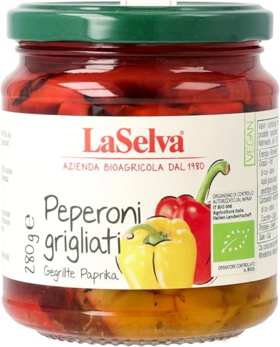 La Selva Bio Gegrillte Paprika in Öl (6 x 280 gr) von La Selva