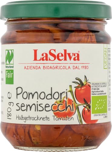 Halbgetrocknete Tomaten in Olivenöl 6 x 180 gr von LaSelva