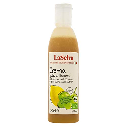 La Selva Bio Helle Creme mit Zitrone - Würzcreme aus Weinessig (6 x 250 ml) von LaSelva