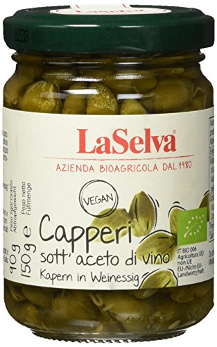 La Selva Bio Kapern in Essig, 3er Pack (3 x 150 g) von LaSelva