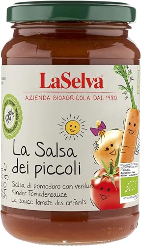 La Selva Bio Kinder Tomatensauce mit Gemüse - Salsa dei Piccoli (2 x 340 gr) von La Selva
