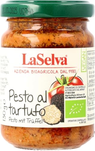 La Selva Bio Pesto al tartufo - Tomaten Würzpaste mit Trüffel (2 x 130 gr) von LaSelva