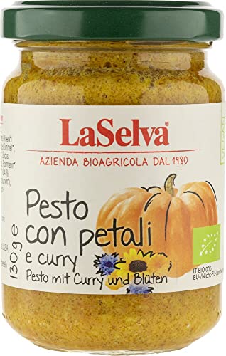 Pesto mit Curry und Blüten - Kürbis Würzpaste von La Selva