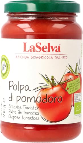 La Selva Bio Polpa di pomodoro - Stückige Tomaten (2 x 340 gr) von La Selva