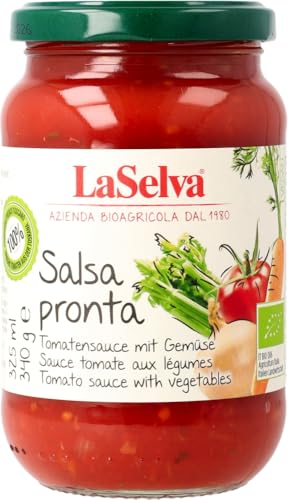 Salsa Pronta - Tomatensauce mit frischem Gemüse 6 x 340 gr von LaSelva