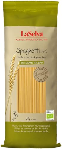 La Selva Bio Spaghetti n5 - Teigwaren aus Hartweizengrieß (2 x 1 kg) von LaSelva