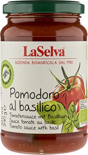 La Selva Bio Tomatensauce mit Basilikum - Pomodoro al basilico (6 x 340 gr) von LaSelva