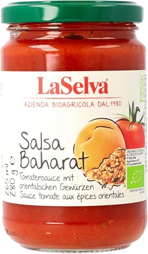 La Selva Bio Tomatensauce Baharat mit orientalischen Gewürzen (6 x 280 gr) von La Selva