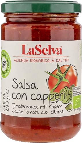 La Selva Bio Tomatensauce mit Kapern (6 x 280 gr) von LaSelva
