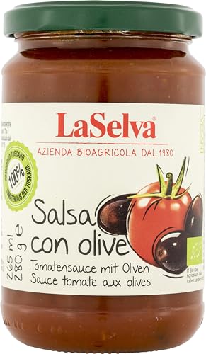 La Selva Bio Tomatensauce mit Oliven (2 x 280 gr) von La Selva