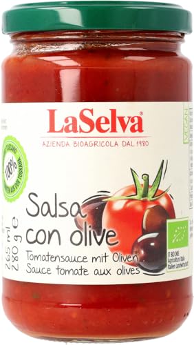 La Selva Bio Tomatensauce mit Oliven (2 x 280 gr) von La Selva