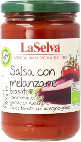 La Selva Bio Tomatensauce mit gerösteten Auberginen (6 x 280 gr) von LaSelva